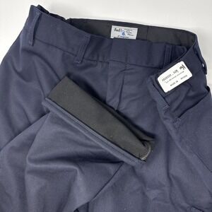 FedEx Image Authority Stan Herman Fleece Lined Work Pants Mens 42R Navy Blue NEW